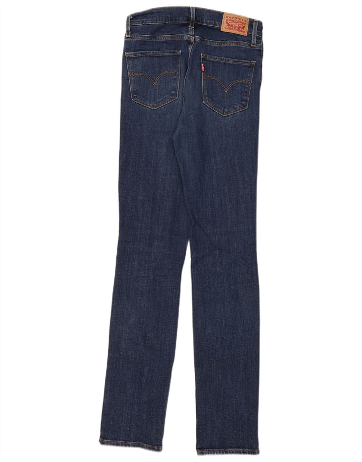 Levi's γυναικείο 724 ψηλό ίσιο τζιν W26 L32 Navy Blue Cotton