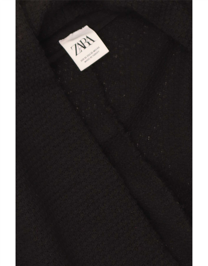 Ανδρικό πουλόβερ Zara Longline Ανοιχτό Ζακέτα XL Μαύρο