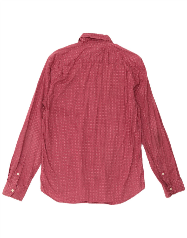 Ανδρικό πουκάμισο Gap Slim Fit Βαμβακερό μεσαίο μπορντό πουά