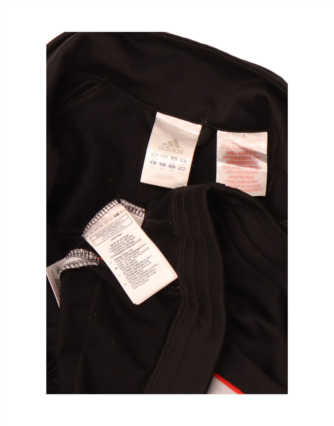 Κορίτσια αθλητική φόρμα ADIDAS Top μπουφάν 13-14 ετών Μαύρο Colourblock Sports