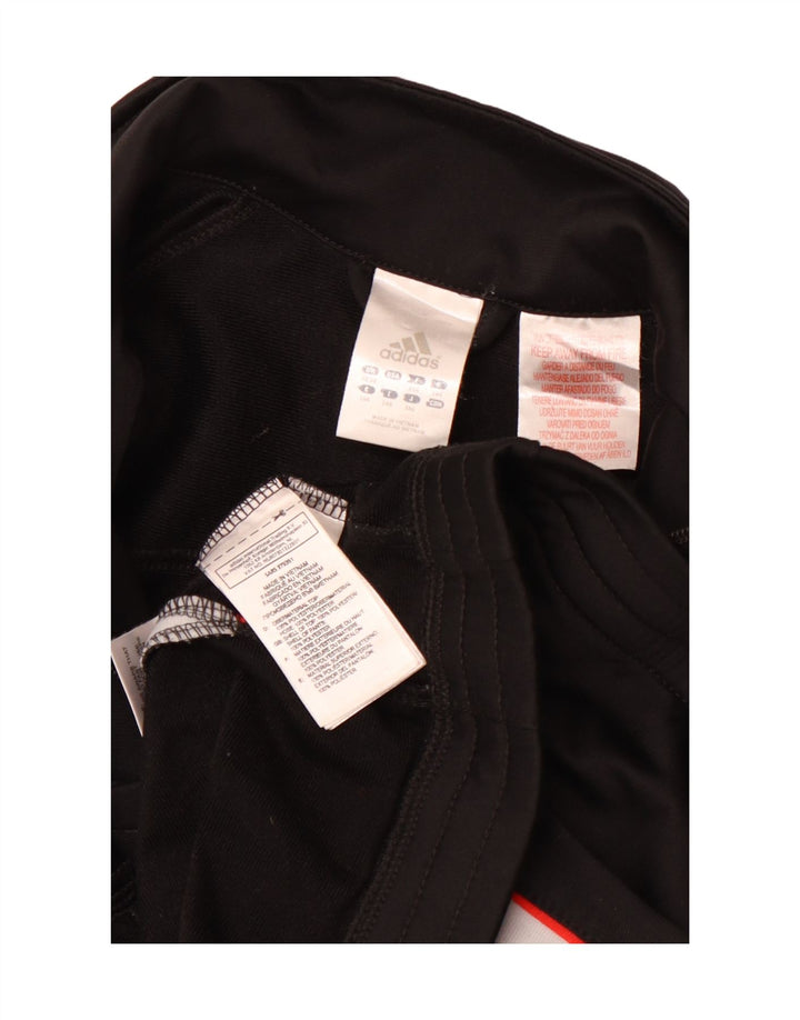 Κορίτσια αθλητική φόρμα ADIDAS Top μπουφάν 13-14 ετών Μαύρο Colourblock Sports