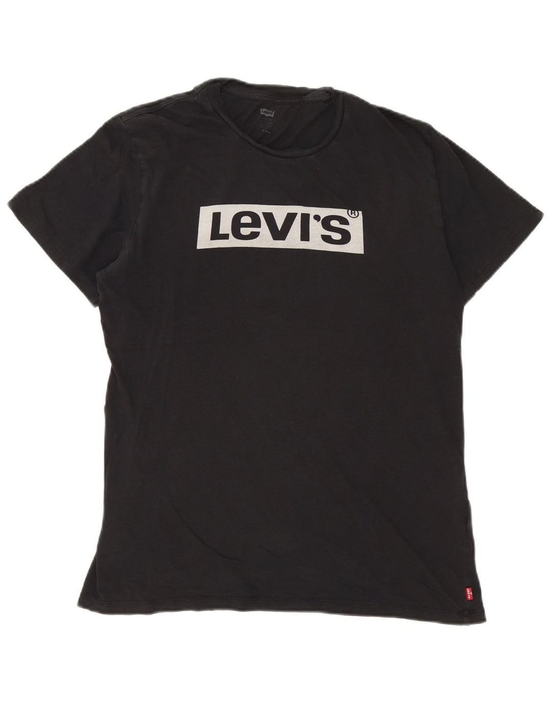 Ανδρικό γραφικό T-Shirt Levi's Top Μεσαίο μαύρο βαμβακερό