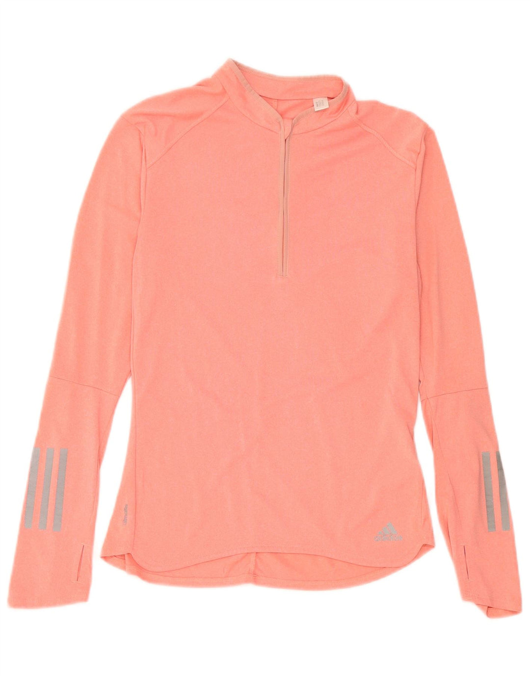 Adidas Γυναικείο Climalite Top μακριά μανίκια UK 8/10 Μικρός ροζ πολυεστέρας