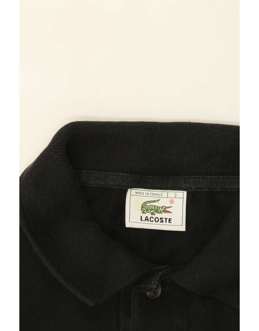 Ανδρικό μακρυμάνικο μπλουζάκι πόλο Lacoste, μέγεθος 3, μικρό μαύρο