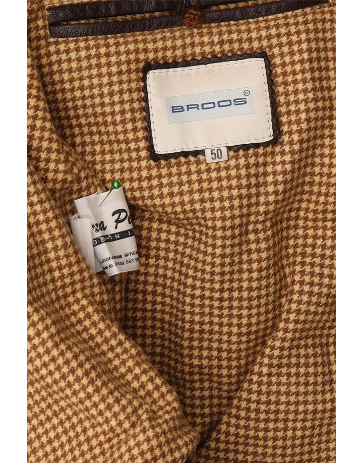 Vintage Ανδρικό Bomber Δερμάτινο Μπουφάν IT 50 Large Brown Δερμάτινο
