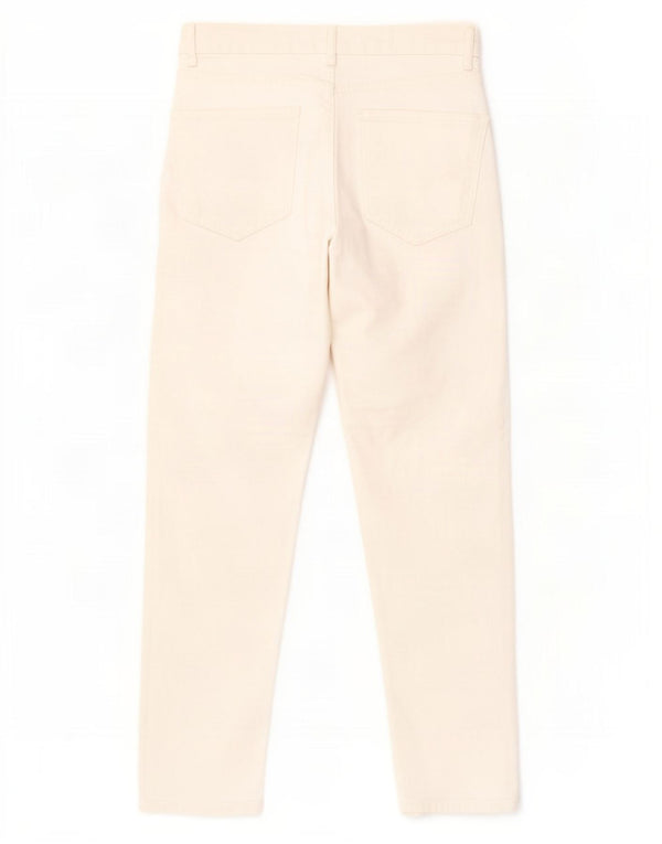 Zara Γυναικείο Ψηλόμεσο Τζιν EU 36 XS W26 L27 από λευκό βαμβακερό