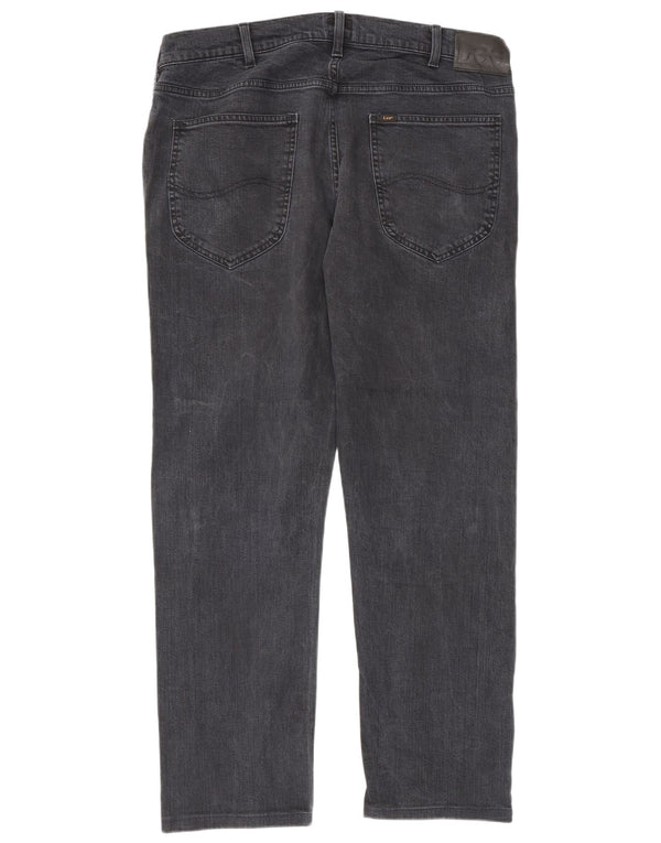 Lee Mens Daren Zip Fly Straight Jeans W36 L30 Navy Blue Cotton