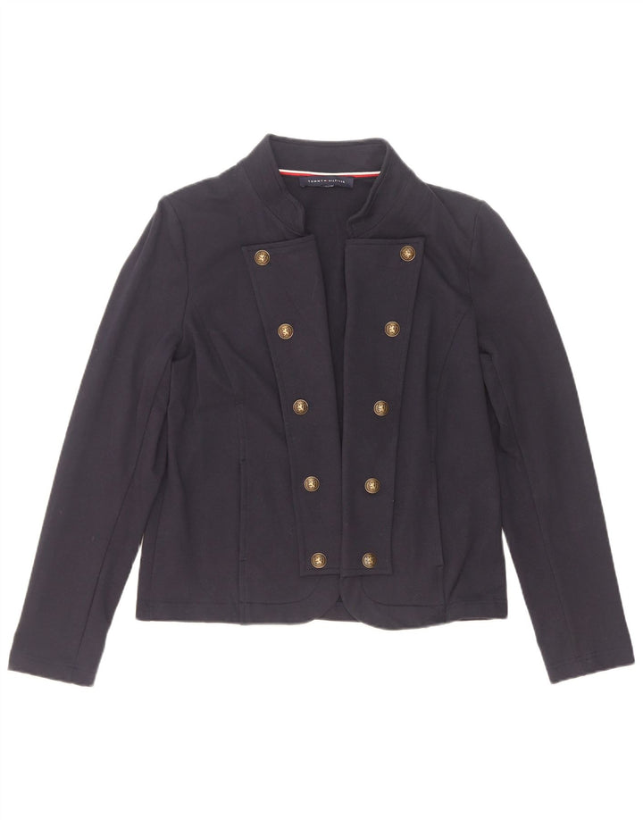 Tommy Hilfiger Γυναικείο Bomber Jacket UK 14 Medium Navy Blue Cotton