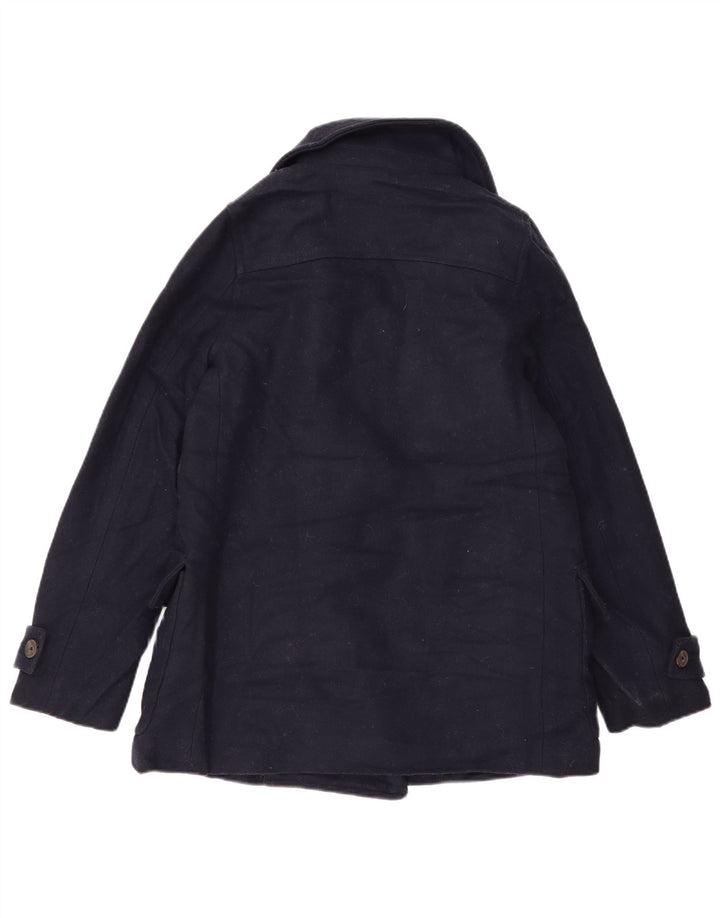 Jack Wills Γυναικείο παλτό μπιζελιού UK 12 Medium Navy Blue μαλλί