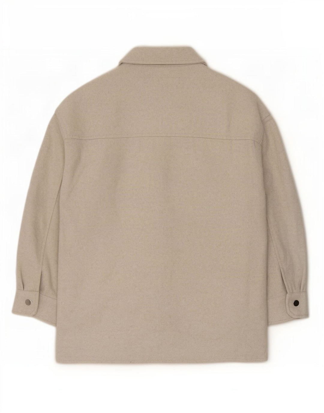 Zara Γυναικείο πουκάμισο Flannel UK 8 XS Beige Polyester