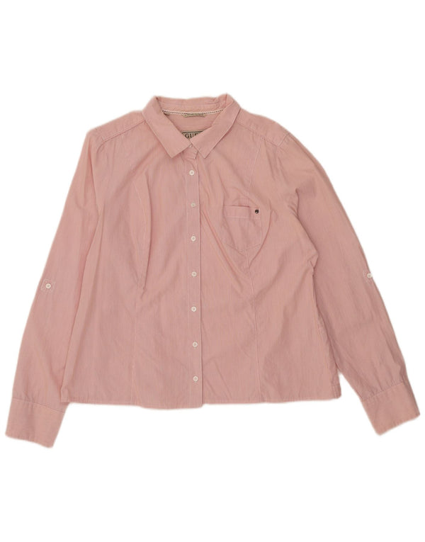 Γυναικείο πουκάμισο Guess UK 18 XL Pink Pinstripe