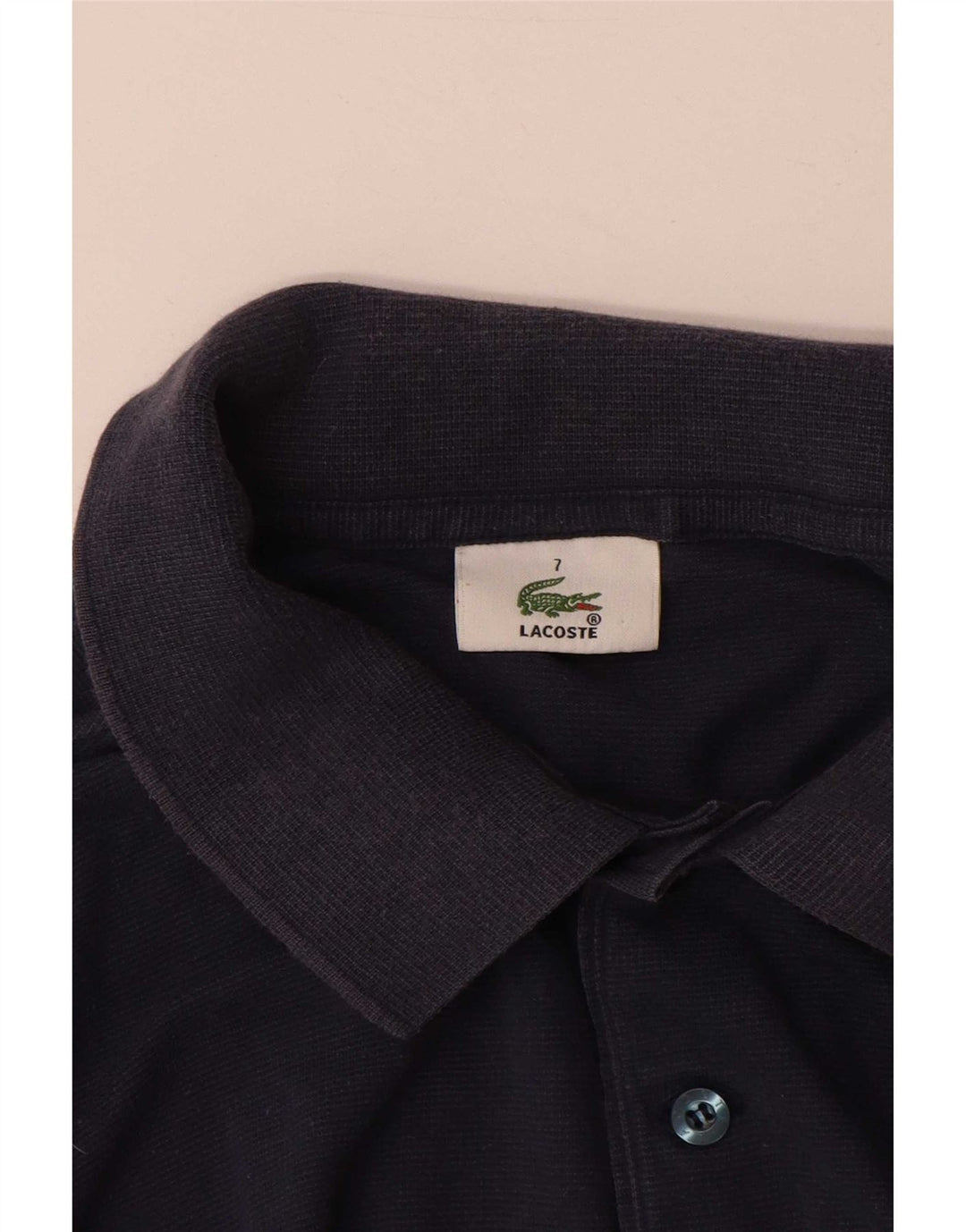 Ανδρικό πουκάμισο πόλο Lacoste, νούμερο 7 XL, Navy Blue, βαμβακερό