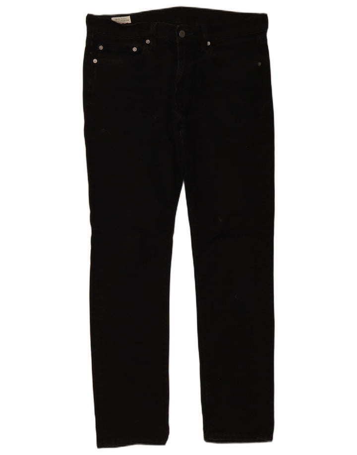 Levi's Mens 511 Slim Jeans W32 L32 Μαύρο βαμβακερό