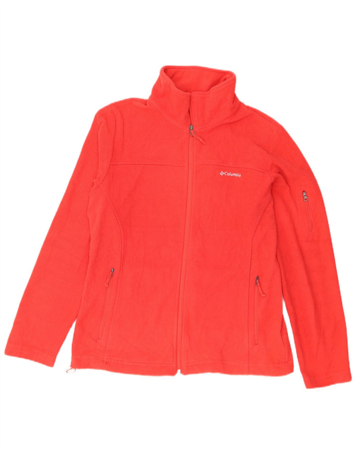 Columbia Γυναικείο Fleece Jacket UK 16 Large Red Polyester