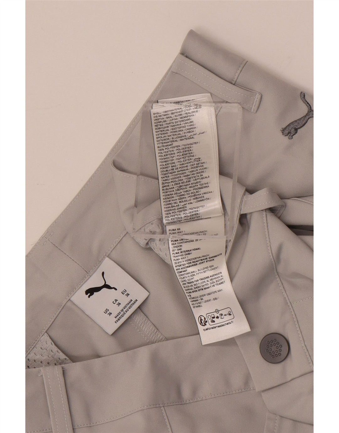 Ανδρικό σορτς Chino PUMA W36 Large Grey Polyester