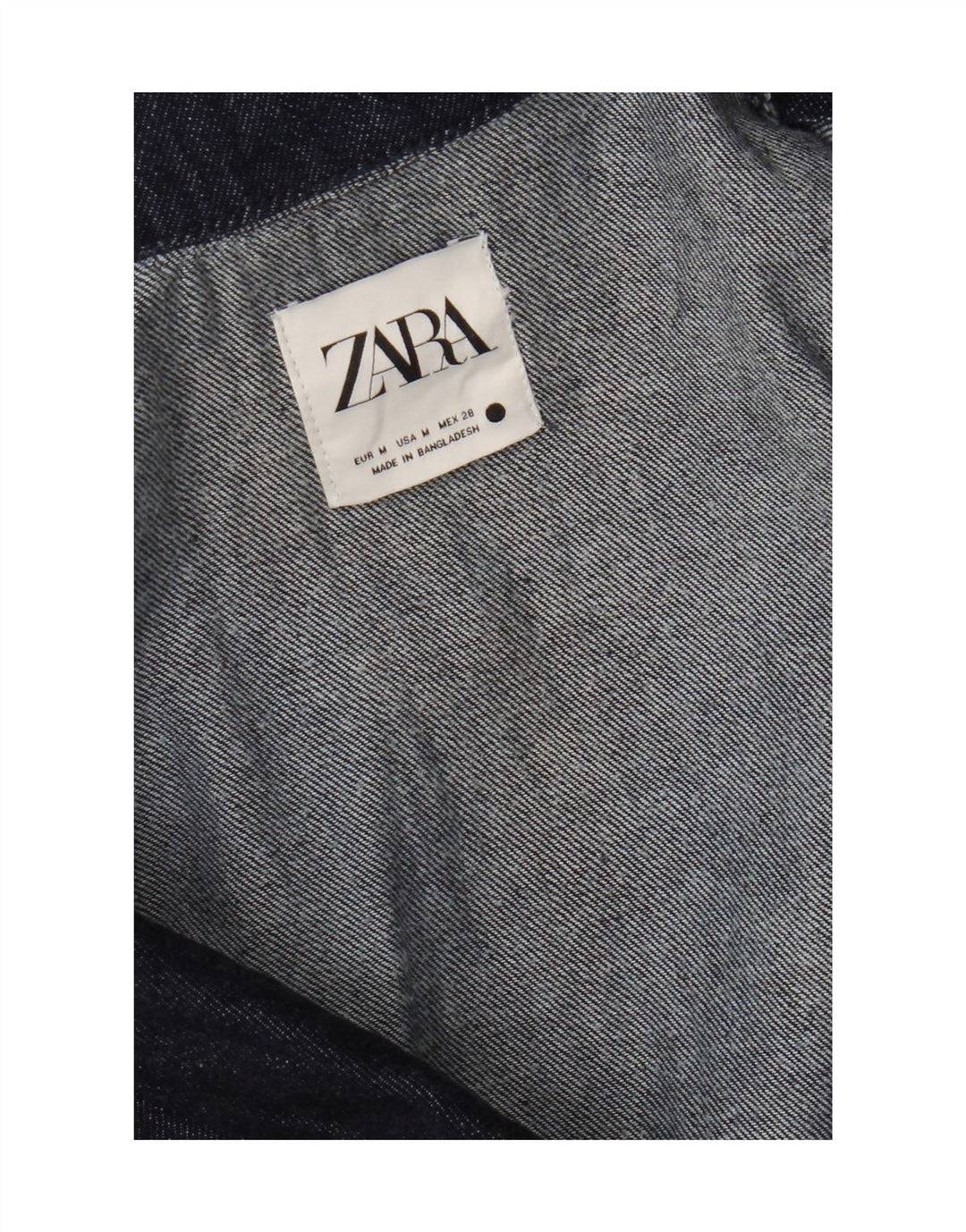 Zara Γυναικείο Τζιν Playsuit UK 12 Medium Navy Blue