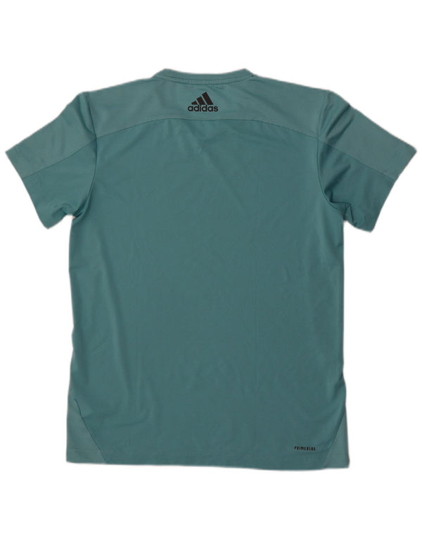 Adidas Ανδρικό γραφικό T-Shirt Aeroready Top μεσαίο τιρκουάζ πολυεστέρας