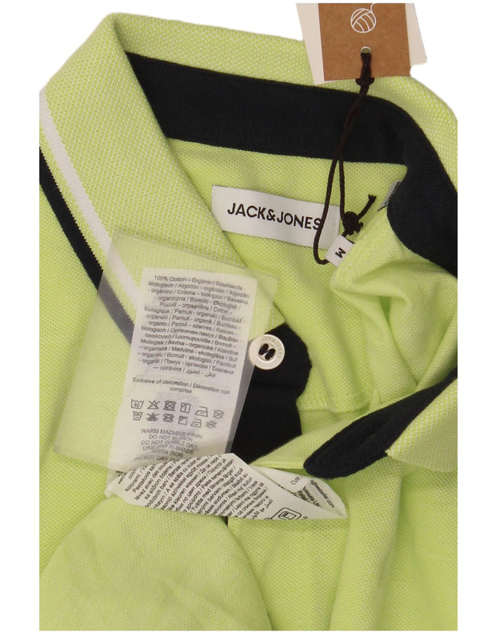 Ανδρικό μπλουζάκι πόλο Jack & Jones, μεσαίο πράσινο βαμβακερό