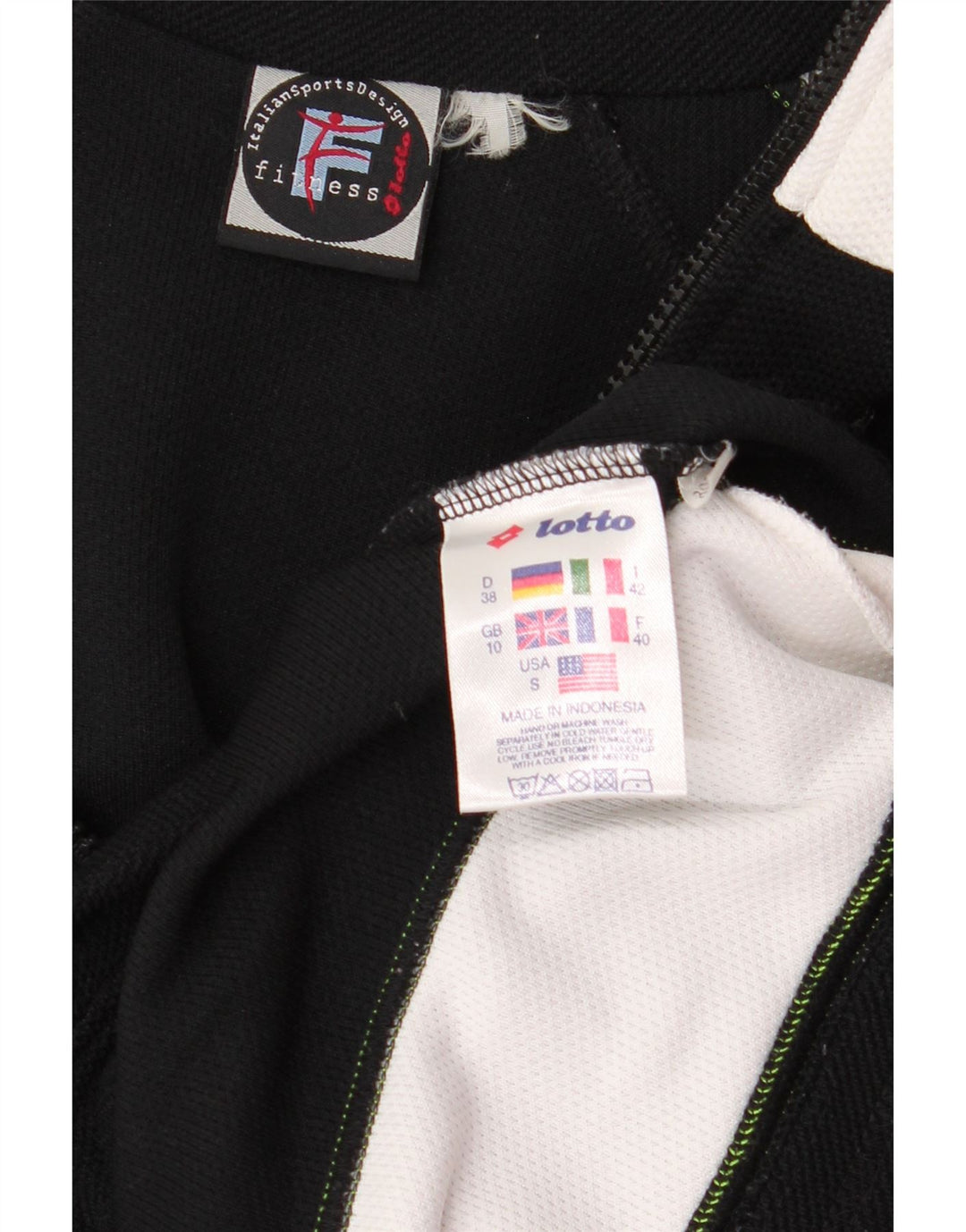 Γυναικεία φόρμα Lotto Oversized Top Jacket UK 10 Small Black Colourblock