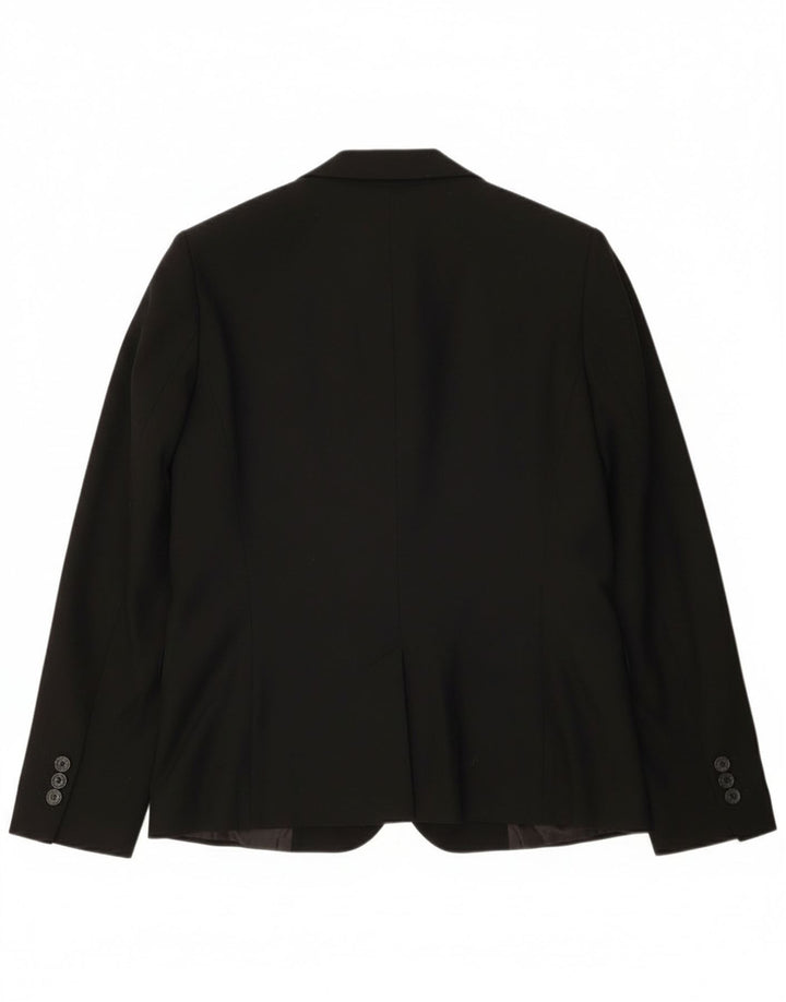 Zara Γυναικείο Μπουφάν σακάκι με 1 κουμπί EU 38 Small Black Polyester