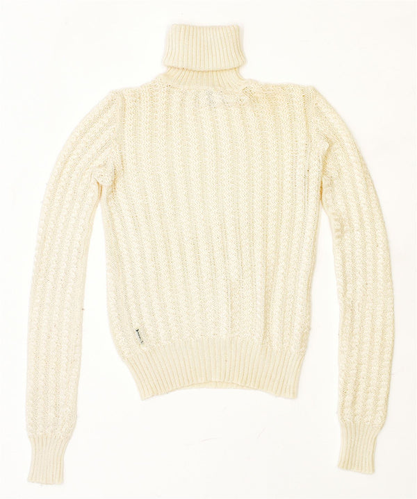 ARMANI JEANS Γυναικείο πουλόβερ με ρολό λαιμόκοψη EU 40 Medium Off White