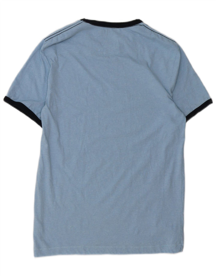 ΓΑΛΛΙΚΗ ΣΥΝΔΕΣΗ Ανδρικό T-Shirt Top Μικρό Μπλε Βαμβακερό