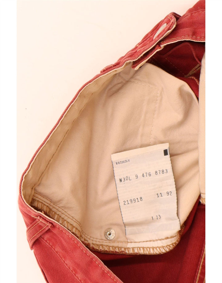 Ανδρικό σορτς LEVI'S 476 τζιν W30 Μεσαίο κόκκινο βαμβακερό