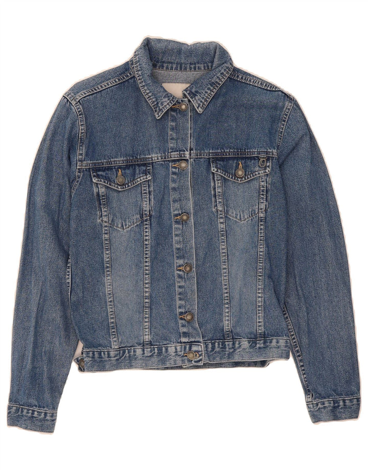 S.OLIVER Womens Crop Denim Jacket UK 18 XL Blue Cotton Vintage S.Oliver and Second-Hand S.Oliver from Messina Hembry 