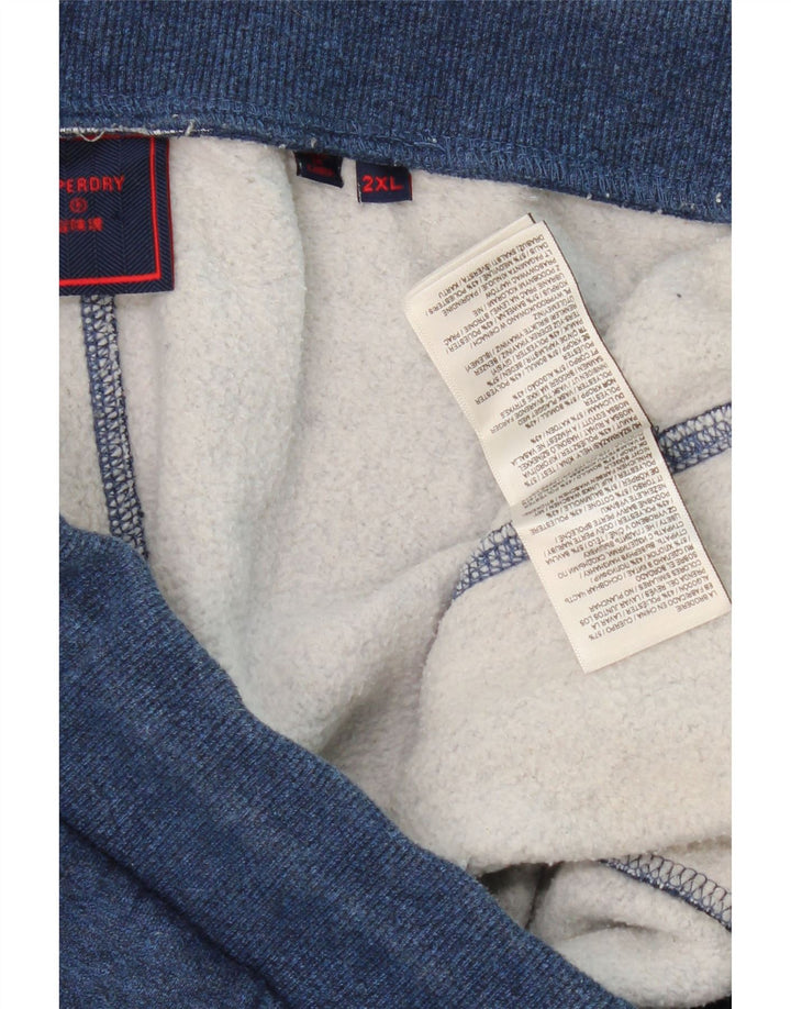 Ανδρική φόρμα SUPERDRY Παντελόνι Joggers 2XL Μπλε Βαμβακερό