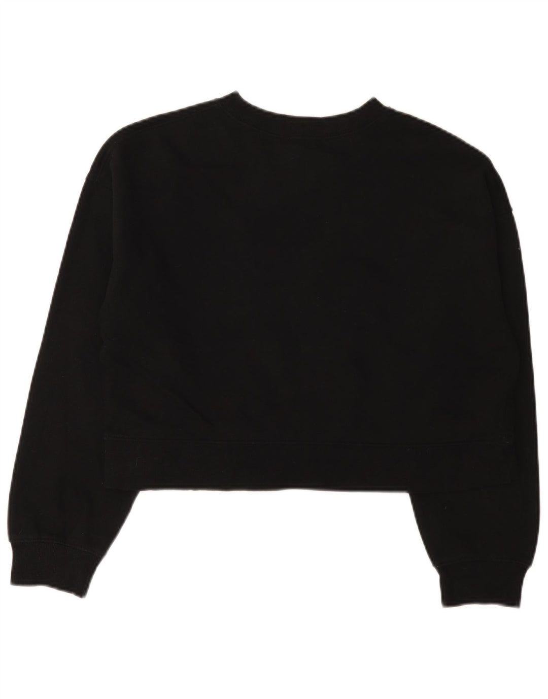 Zara Γυναικεία φούτερ μεγάλης έκτασης Crop Jumper UK 10 Small Black