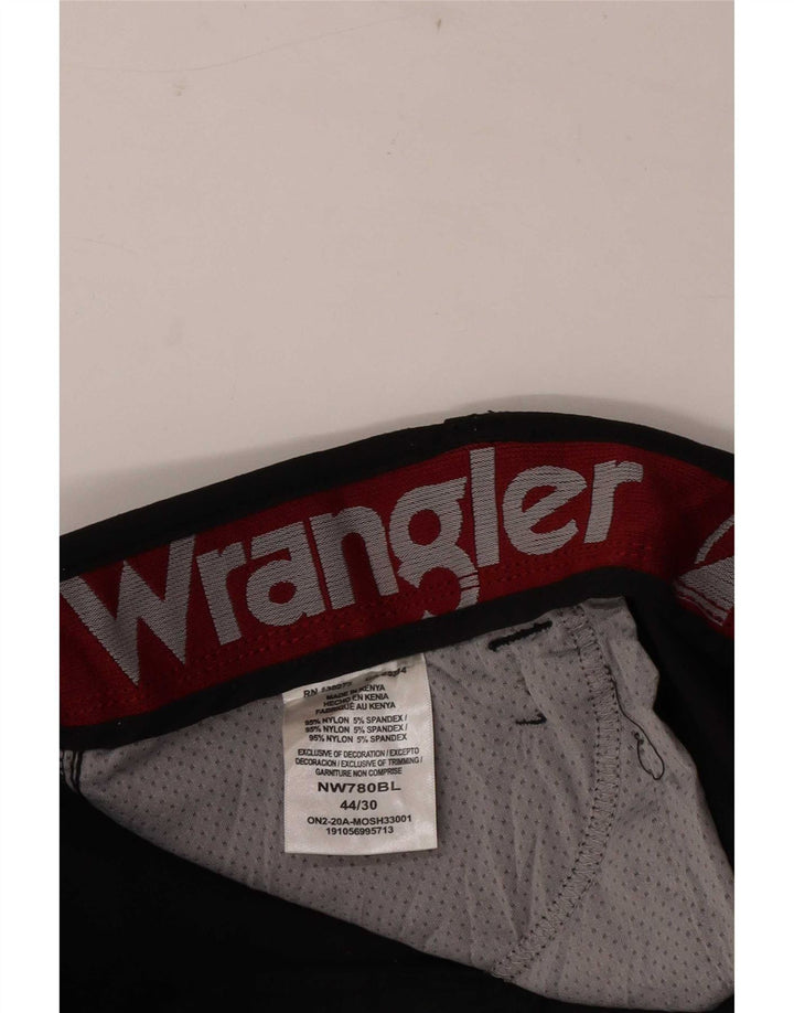 Ανδρικό παντελόνι Wrangler Straight Cargo W44 L30 Μαύρο νάιλον