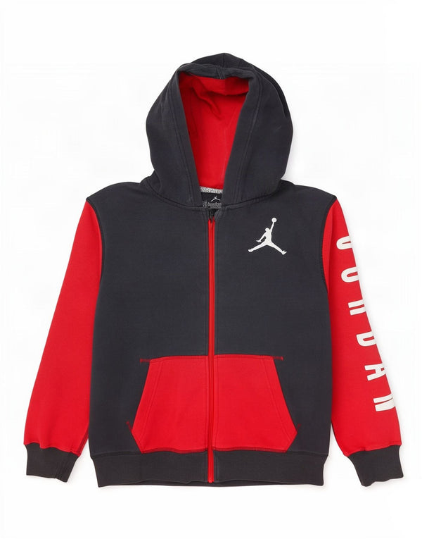 Jordan Boys Graphic Zip Hoodie πουλόβερ 12-13 ετών, μεγάλο γκρι χρώμα