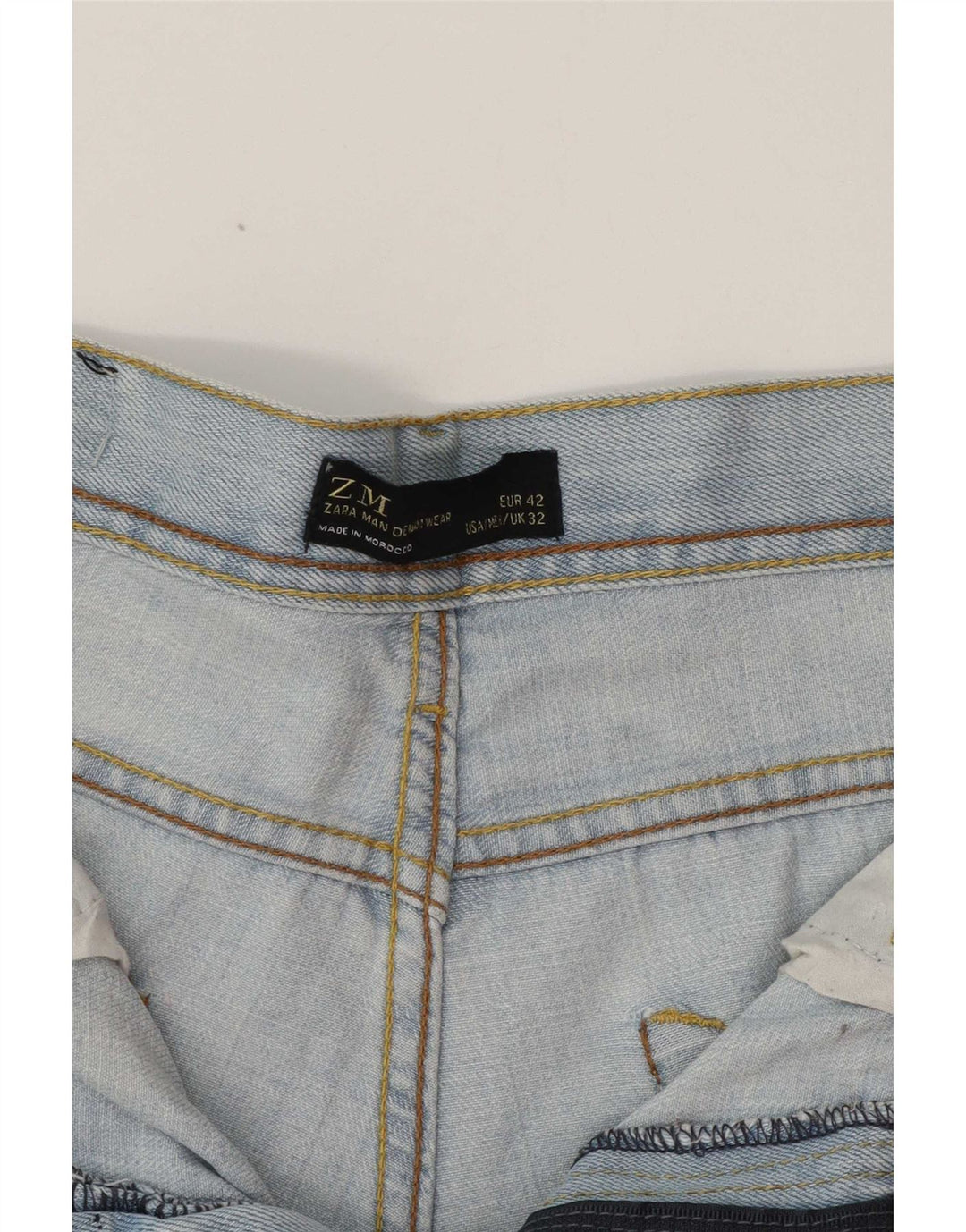 Zara Ανδρικό τζιν ίσιο EU 42 Large W32 L32 Blue
