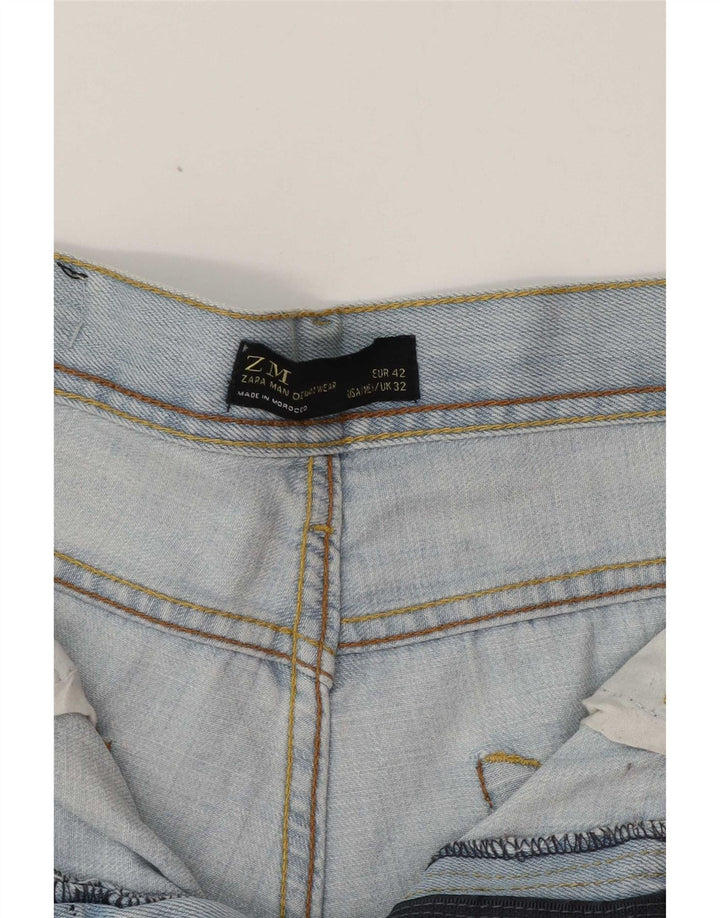 Zara Ανδρικό τζιν ίσιο EU 42 Large W32 L32 Blue