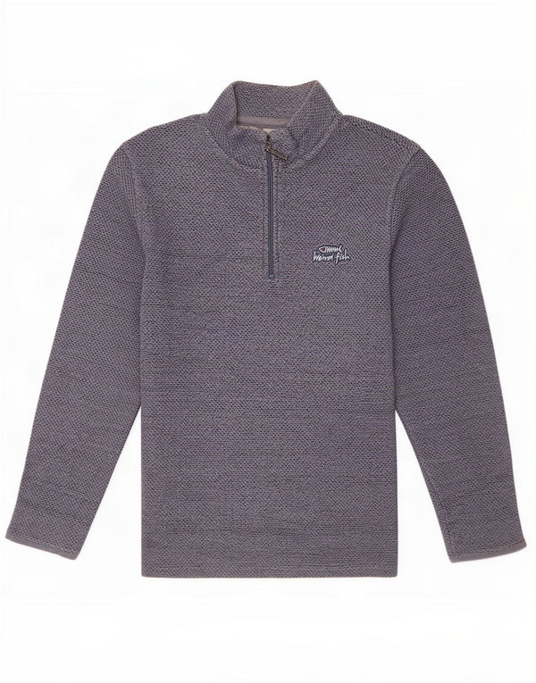 Ανδρικό φούτερ Weird Fish με φερμουάρ Jumper XL Μπλε βαμβακερό