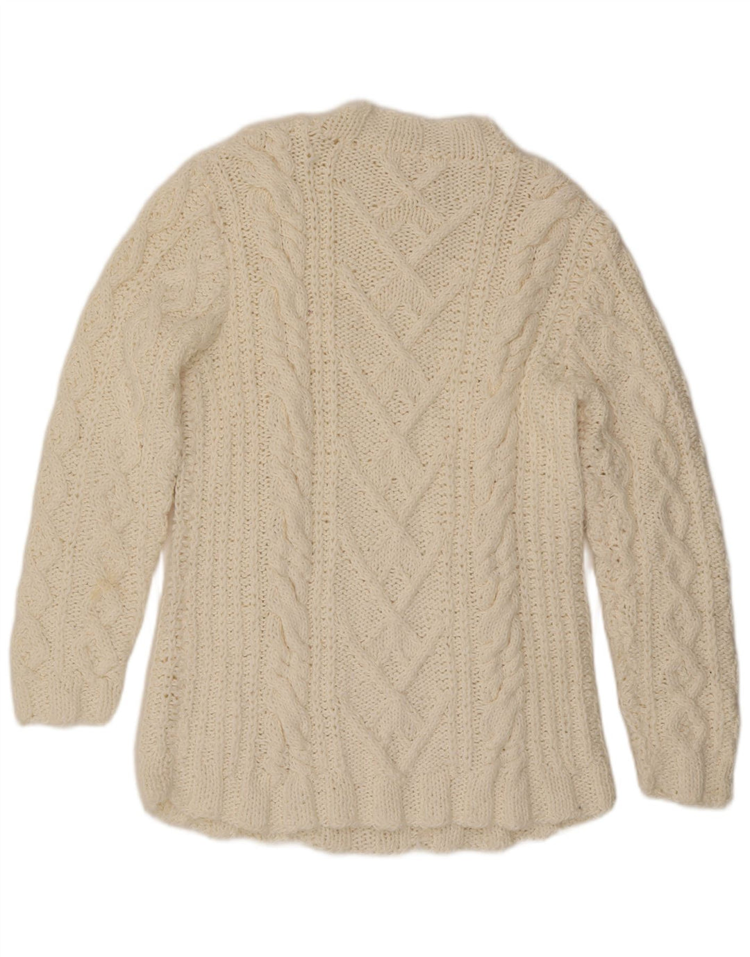 Γυναικείο πουλόβερ με λαιμό χελώνα VINTAGE UK 16 Large Off White