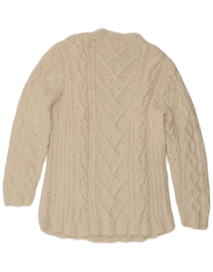 Γυναικείο πουλόβερ με λαιμό χελώνα VINTAGE UK 16 Large Off White