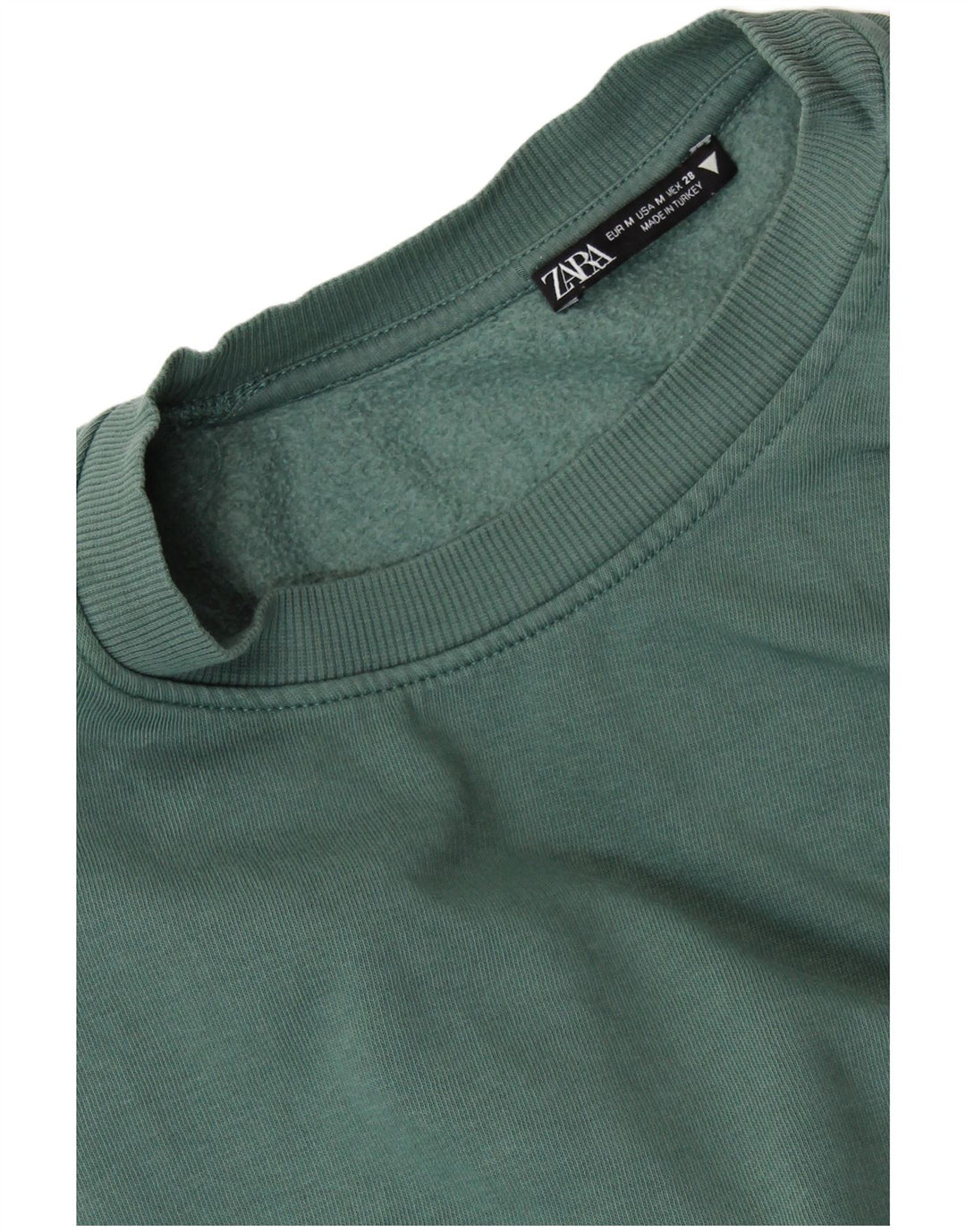 Γυναικείο φούτερ ZARA Crop Jumper UK 14 Medium Green