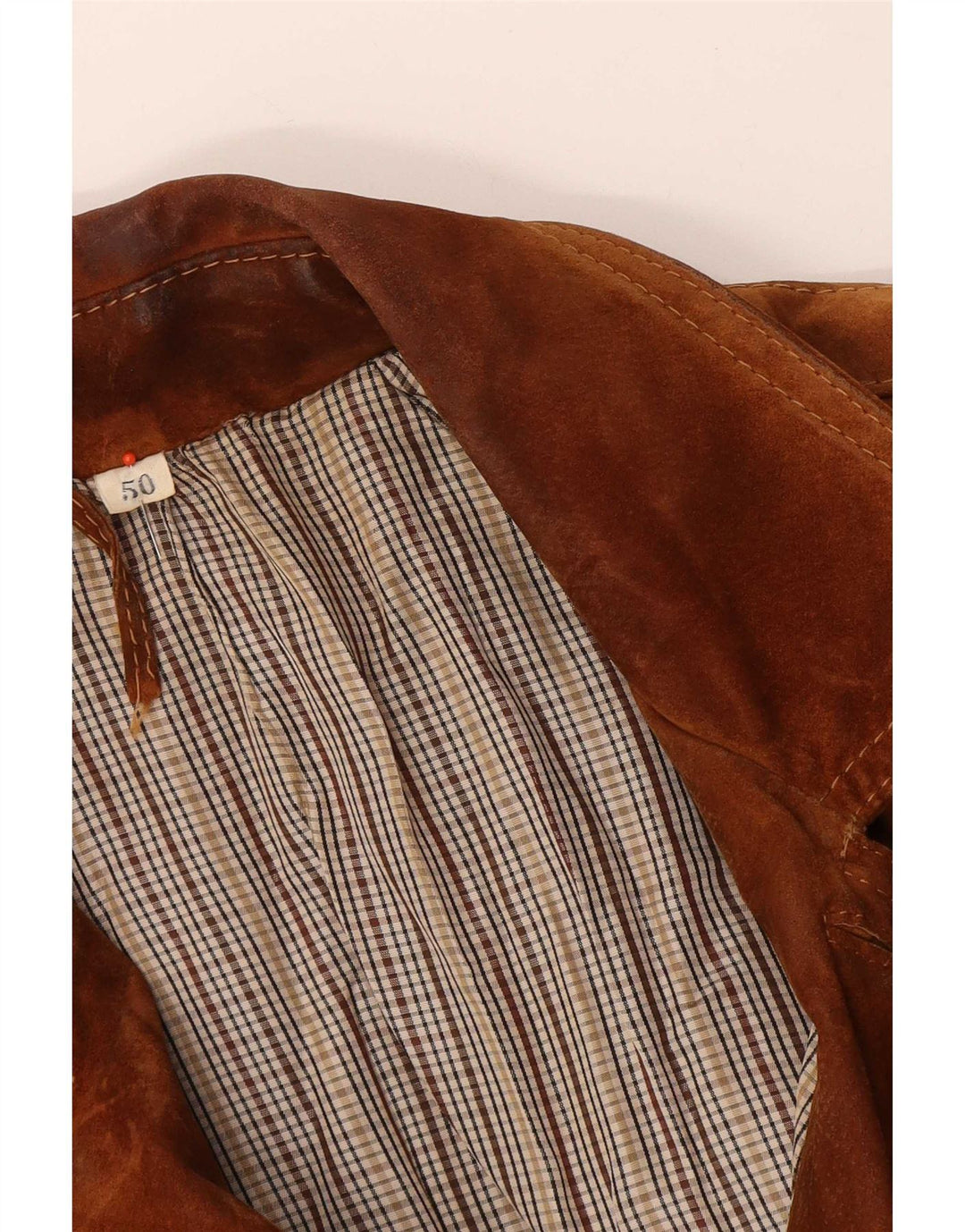 Vintage Ανδρικό Suede Jacket IT 50 Large Beige