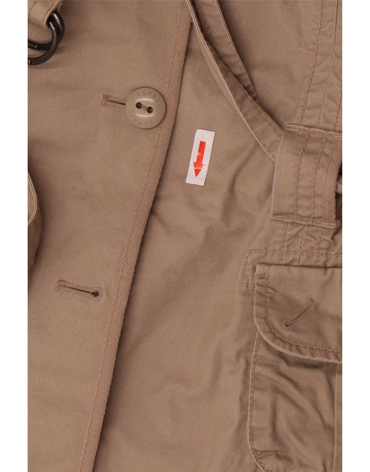 Esprit Γυναικείο Military Jacket UK 12 Medium Beige Cotton