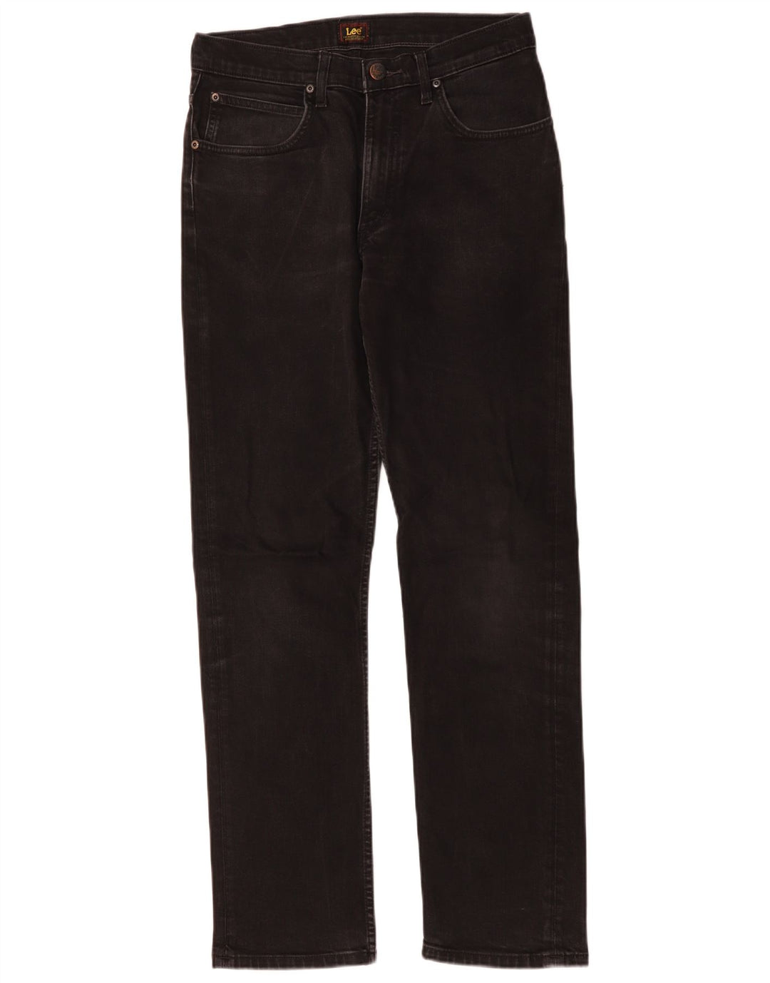 Lee Mens Brooklyn Straight Jeans W30 L32 Μαύρο βαμβακερό