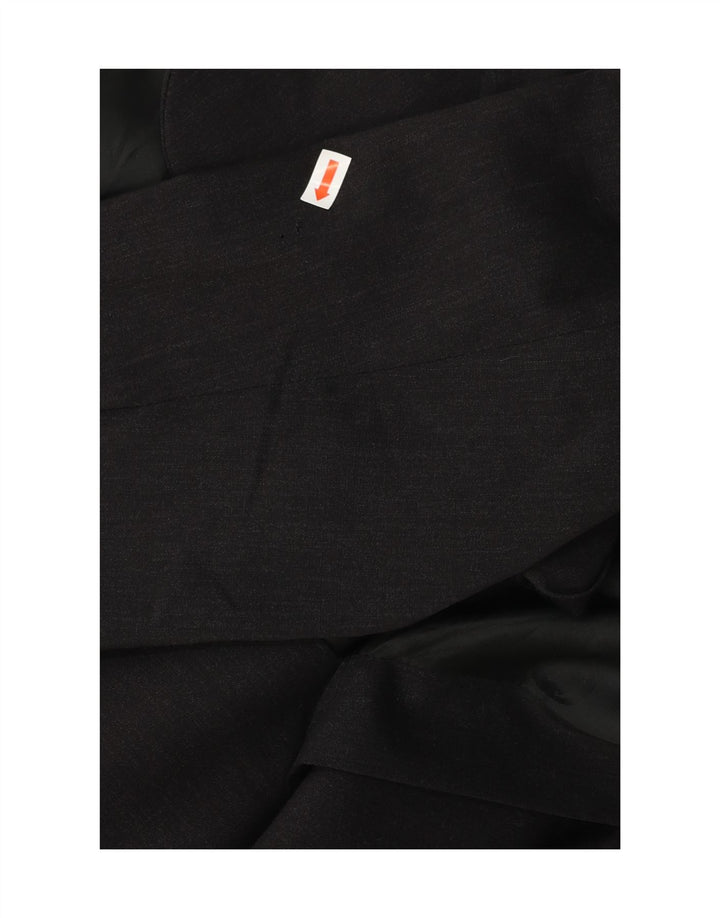 MOSCHINO Mens Classic 3 Button Blazer Jacket UK 40 Large Black Wool Vintage Moschino and Second-Hand Moschino from Messina Hembry 