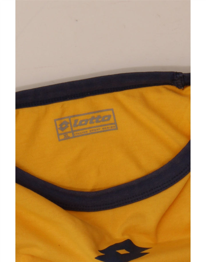 Ανδρικό γραφικό μπλουζάκι Lotto Top XL Κίτρινο