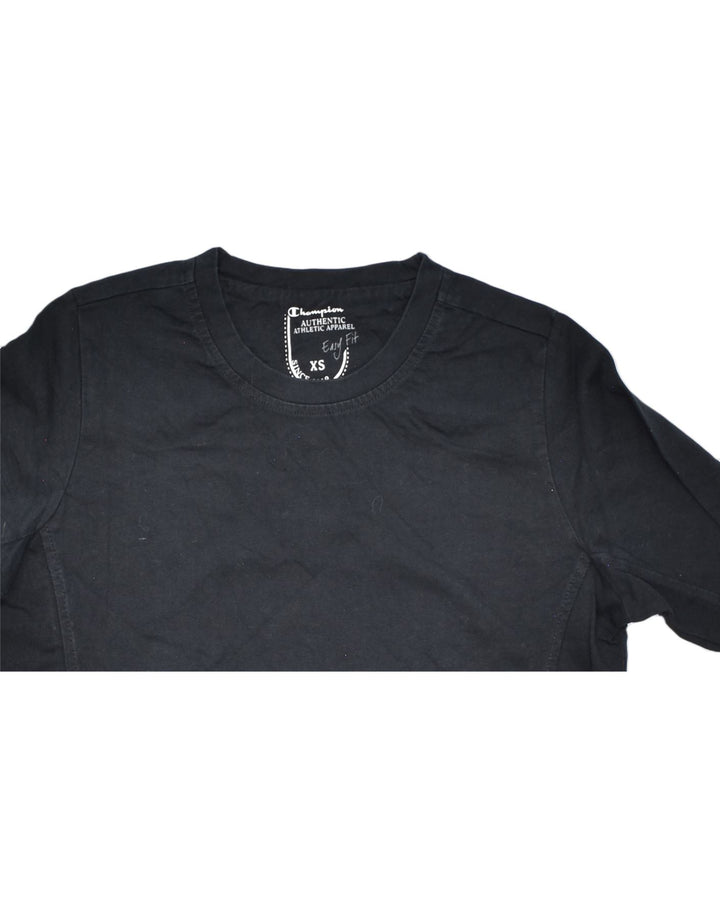 CHAMPION Mens Top Long Sleeve XS Navy Blue Cotton | Vintage | Thrift | Second-Hand | Used Clothing | Messina Hembry 