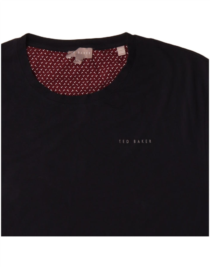 Ted Baker Ανδρικό T-Shirt Top 2XL Navy Blue Cotton