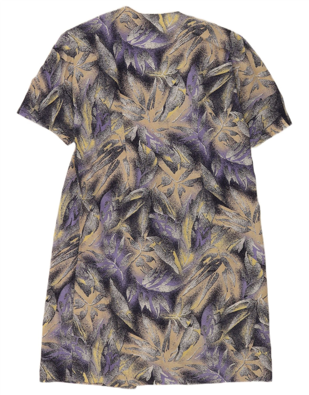 Vintage γυναικείο φόρεμα Shift UK 14 Medium Purple Floral