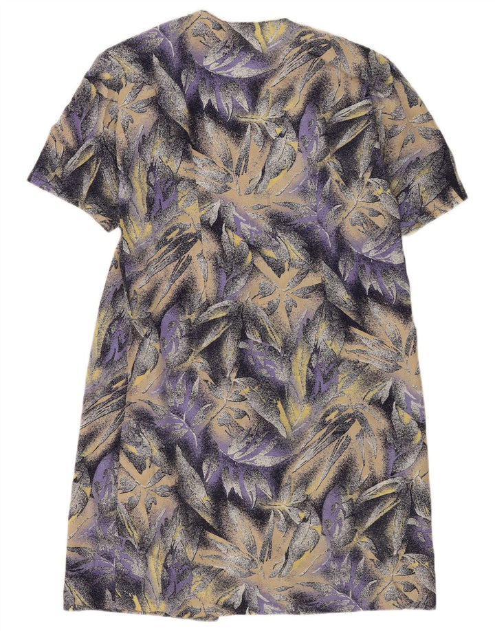 Vintage γυναικείο φόρεμα Shift UK 14 Medium Purple Floral