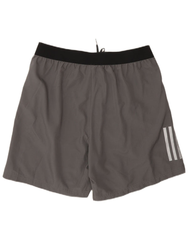 Ανδρικό αθλητικό σορτς Adidas Aeroready με μεγάλο γκρι χρώμα πολυεστέρα