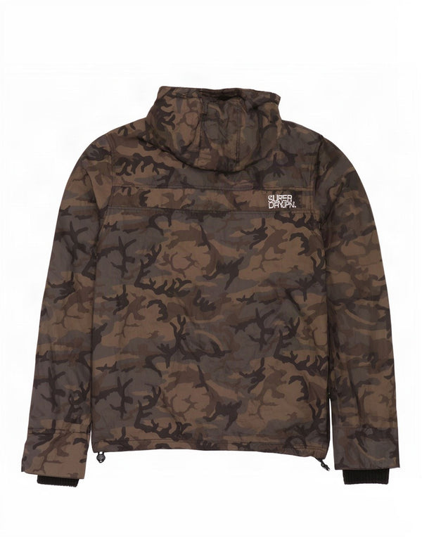 Superdry Ανδρικό μπουφάν βροχής με κουκούλα UK 42 XL πολύχρωμο νάιλον παραλλαγής