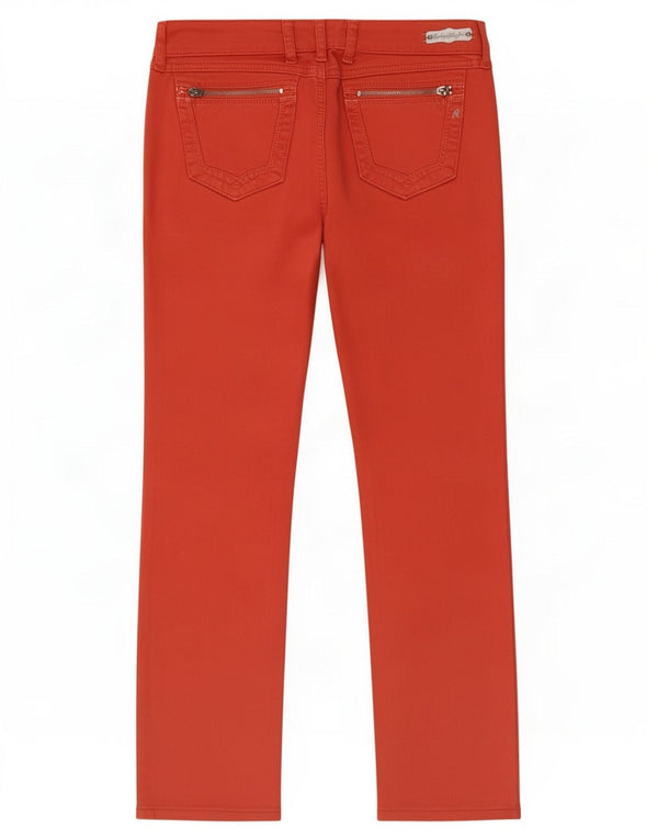 Replay Γυναικείο Jennpez Straight Jeans W30 L29 Πορτοκαλί βαμβακερό